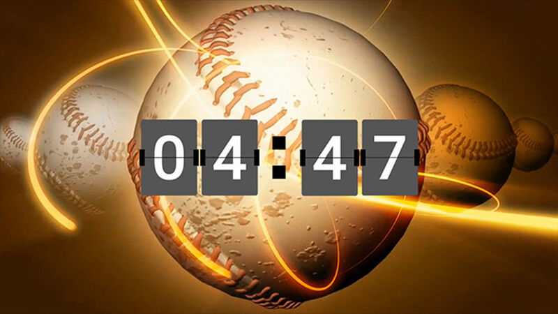 Spinning Baseballs Countdown